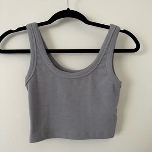 Grey Cropped Tank